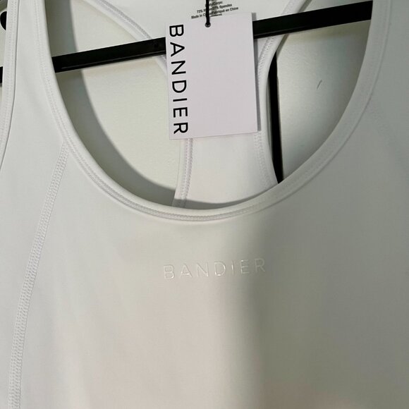 NWT Bandier Center Stage Tank in White size M $90 retail - Picture 4 of 12
